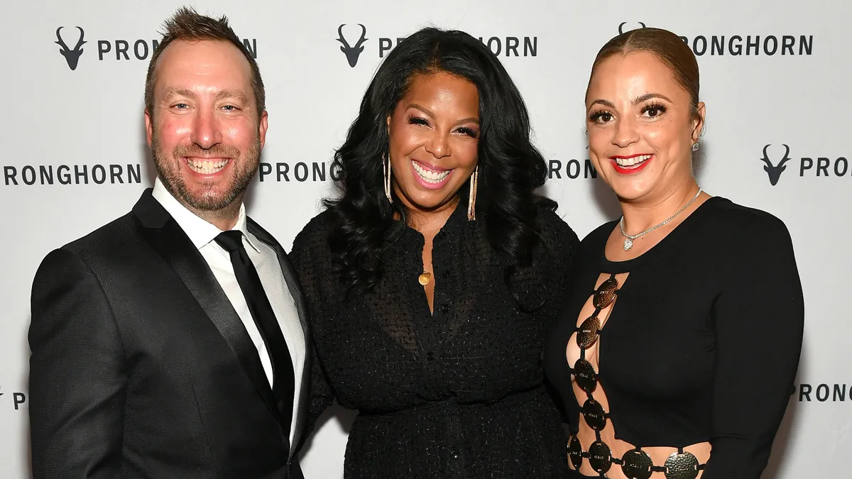 Dia Simms with Pronghorn co-founders at a Pronghorn industry event